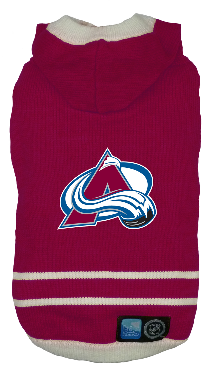 Colorado Avalanches NHL Dog Sweater flat