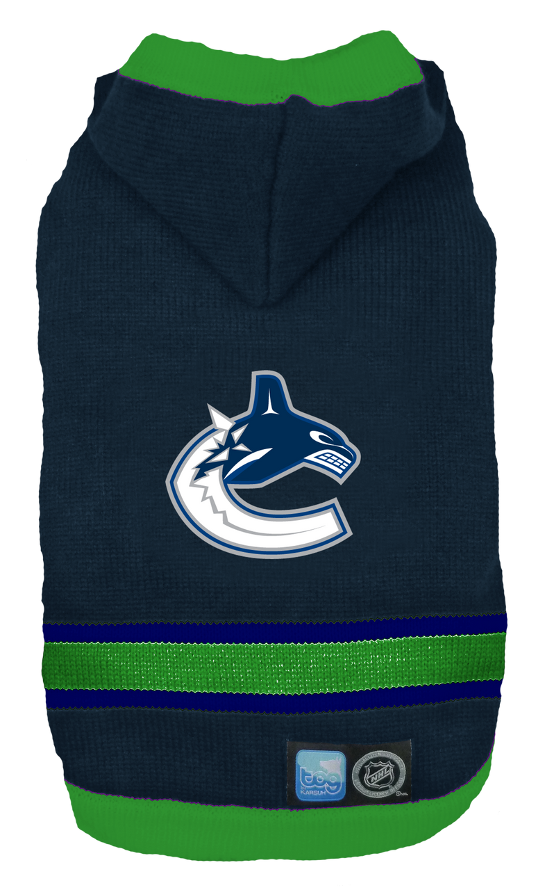 Vancouver Canucks NHL Dog Sweater flat