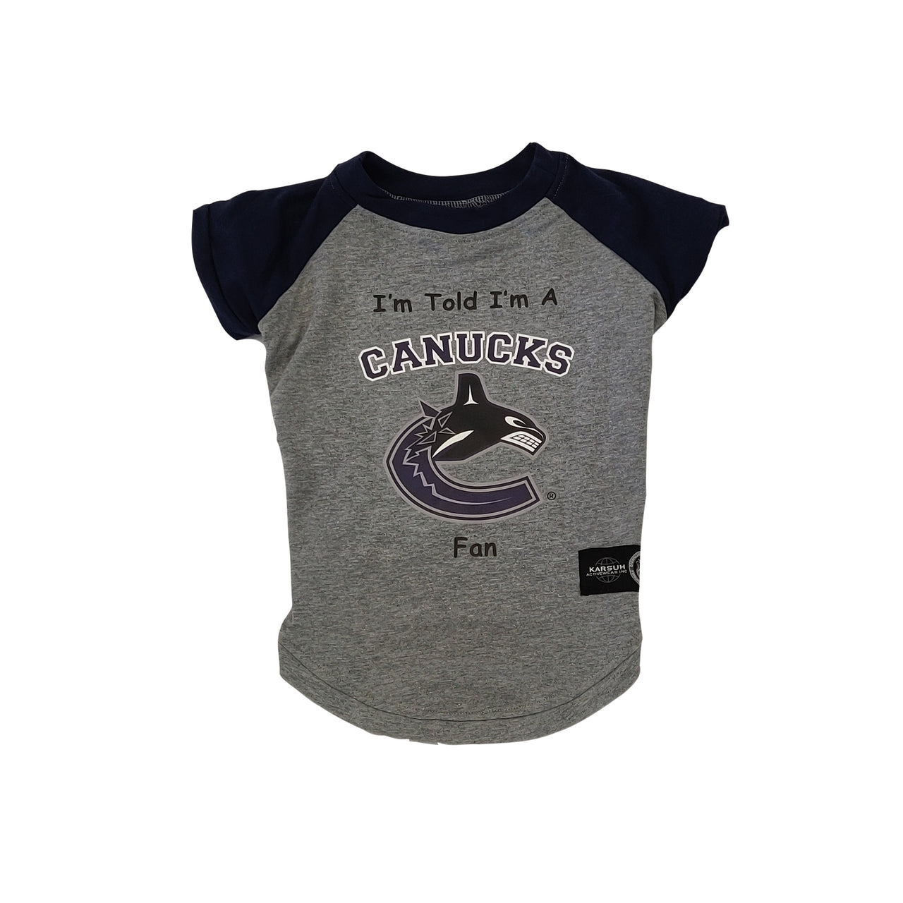 Vancouver Canucks NHL Dog Fan Shirt flat