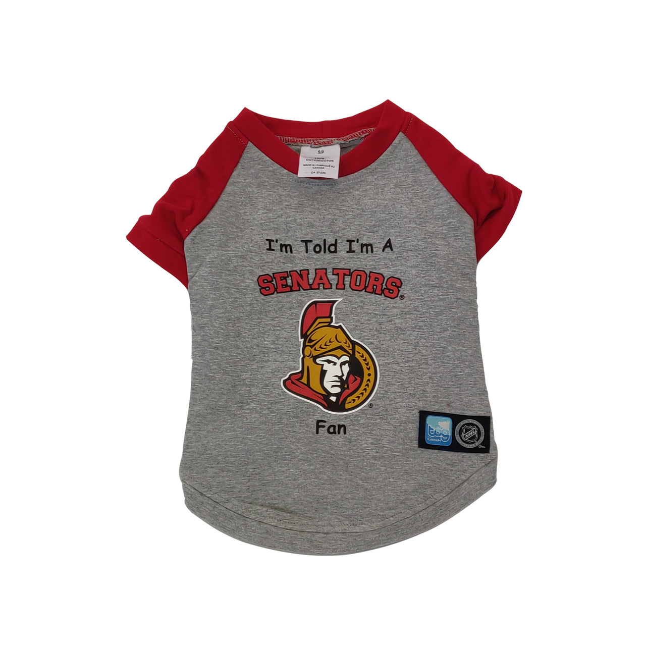 Ottawa Senators NHL Dog  Fan Shirt flat