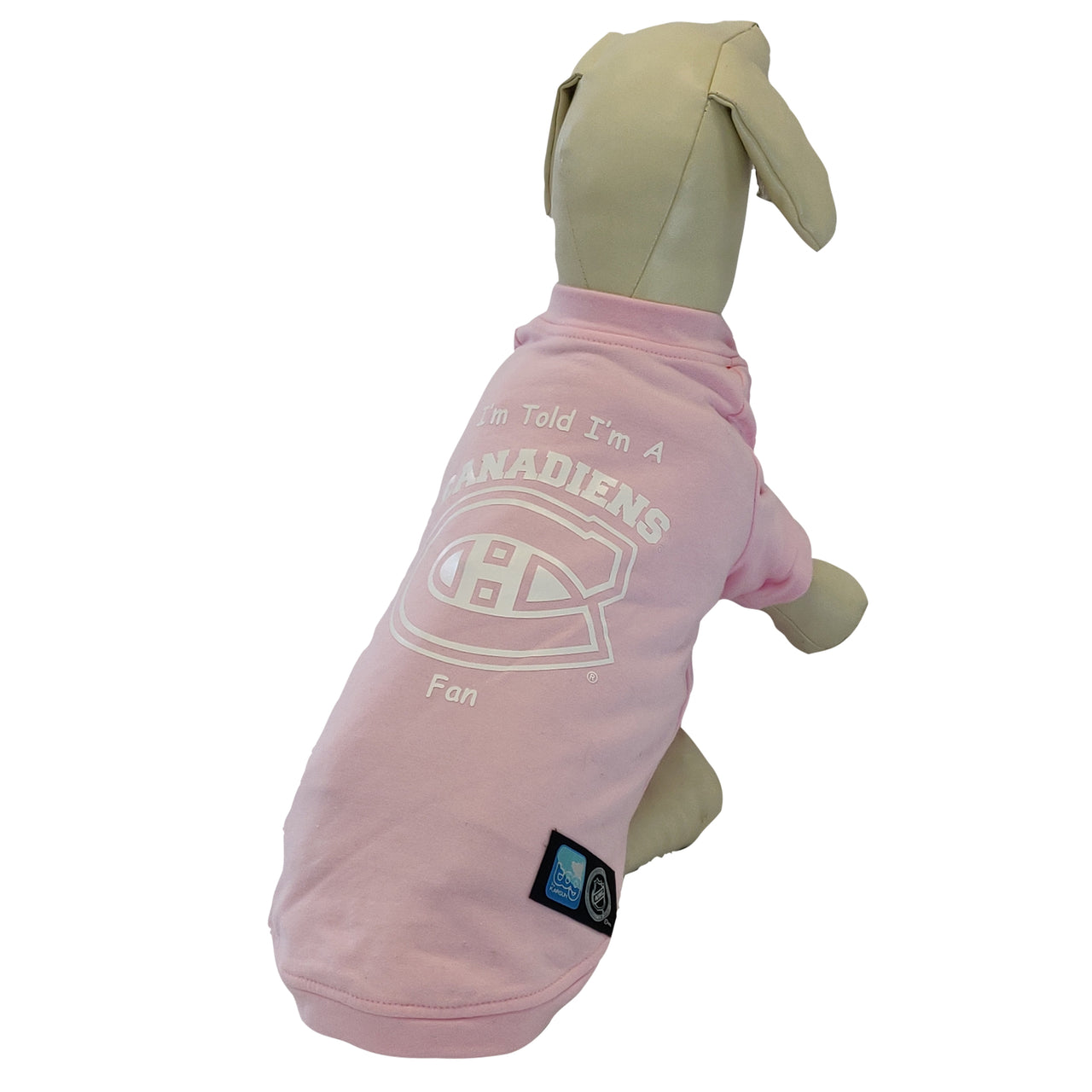 Montreal Canadiens NHL Dog Fan Shirt-Pink