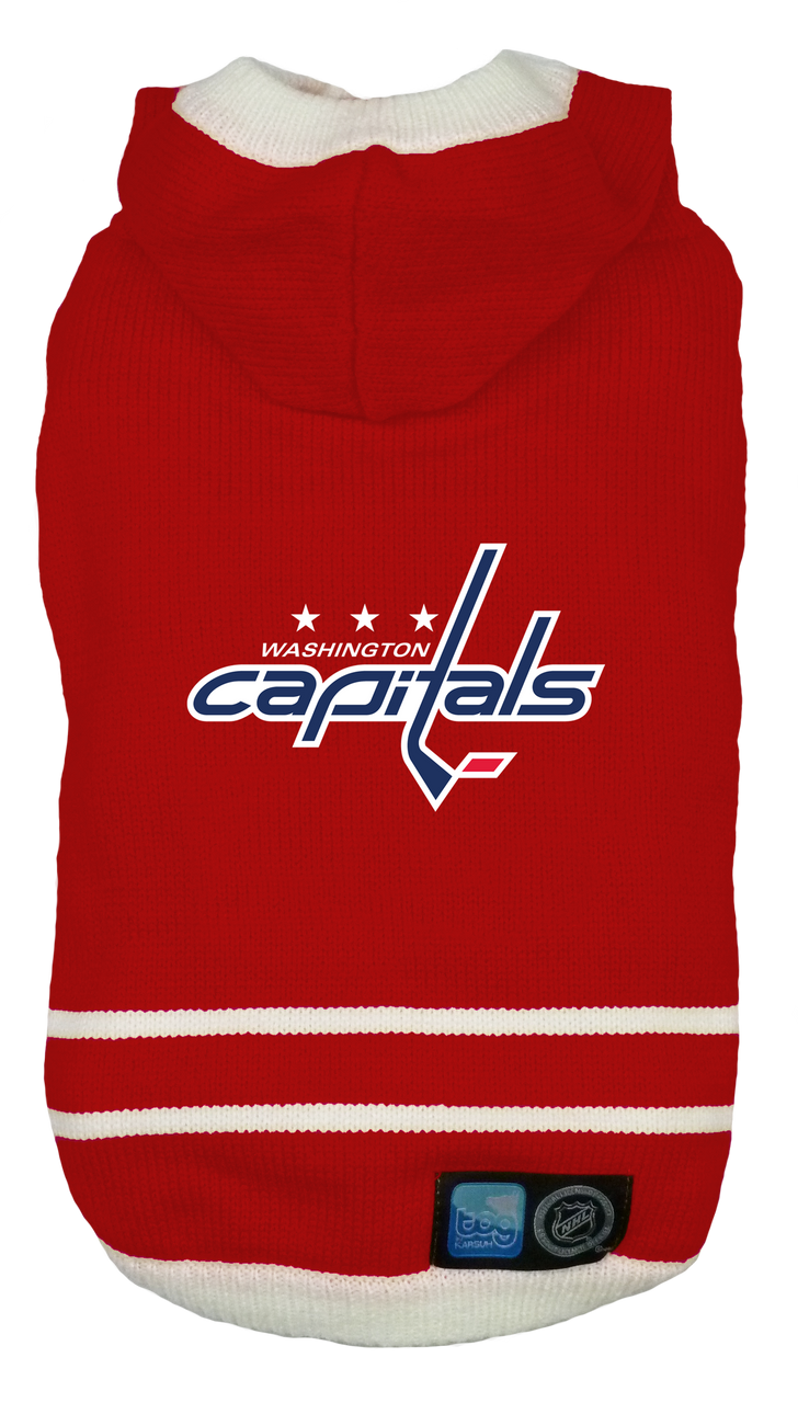 Washington Capitals NHL Dog Sweater flat