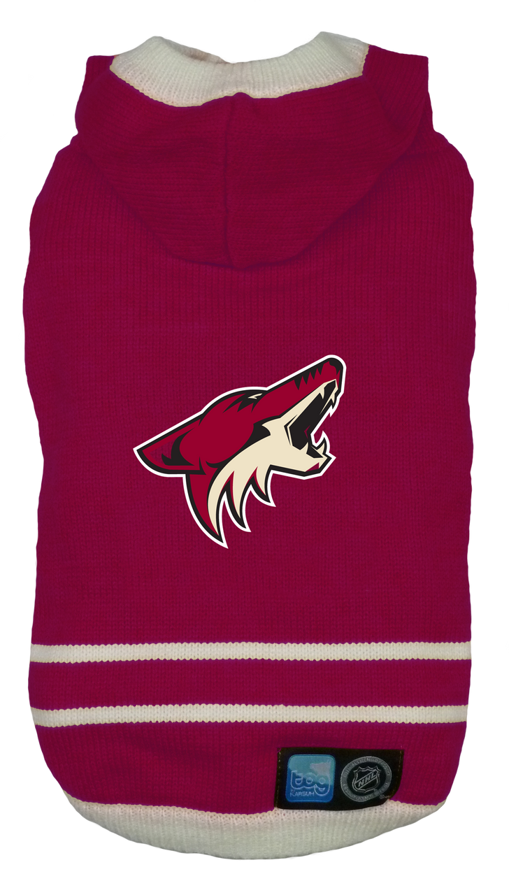 Arizona Coyotes NHL Dog Sweater flat front