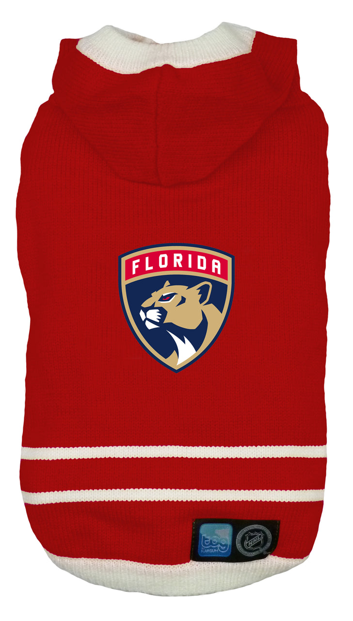 Florida Panthers NHL Dog Sweater flat