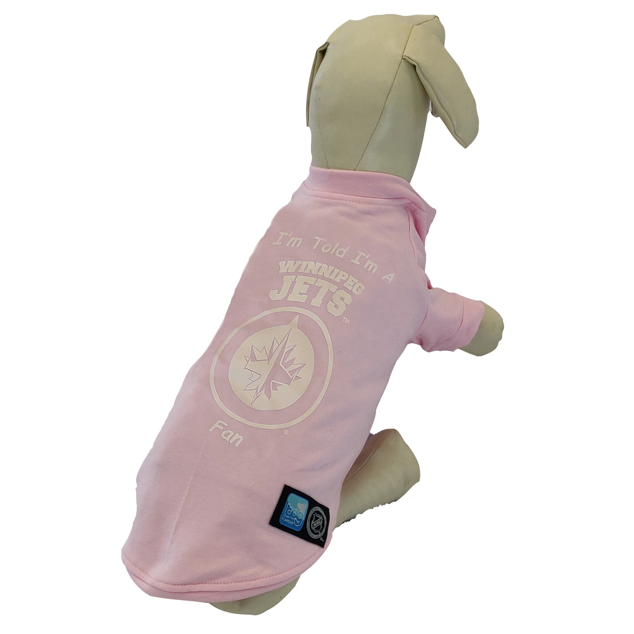 Winnipeg Jets NHL Dog Fan Shirt-Pink