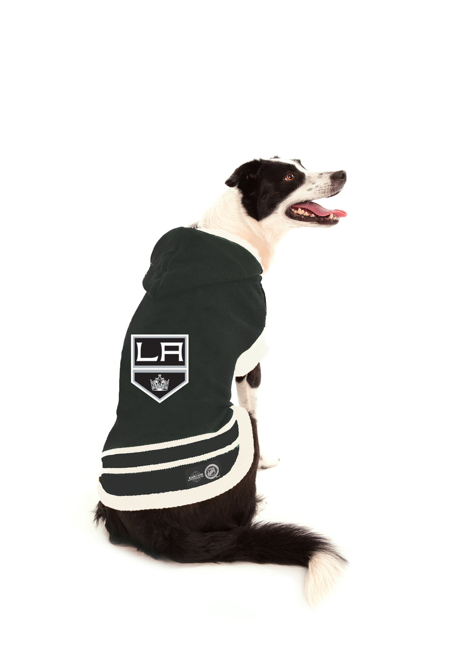 LA Kings NHL Dog Sweater on dog