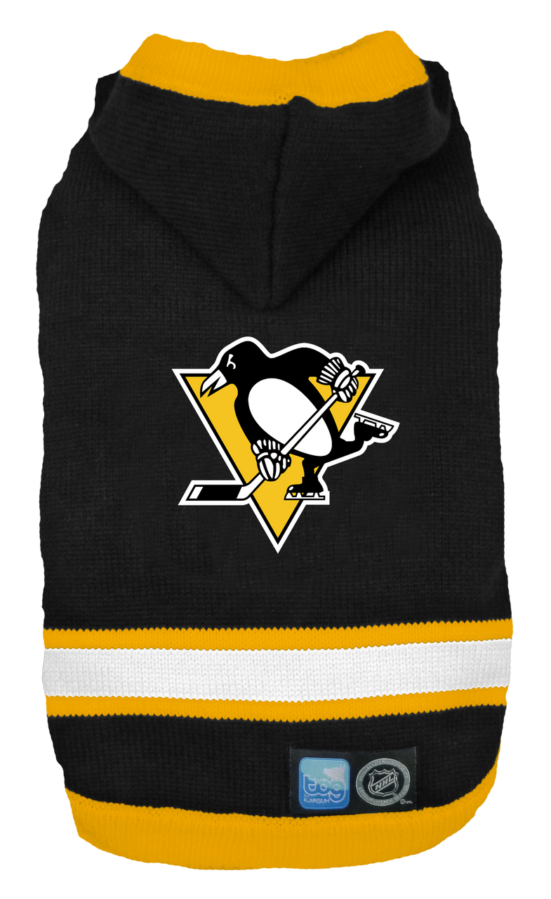 Pittsburgh Penguins NHL Dog Sweater flat