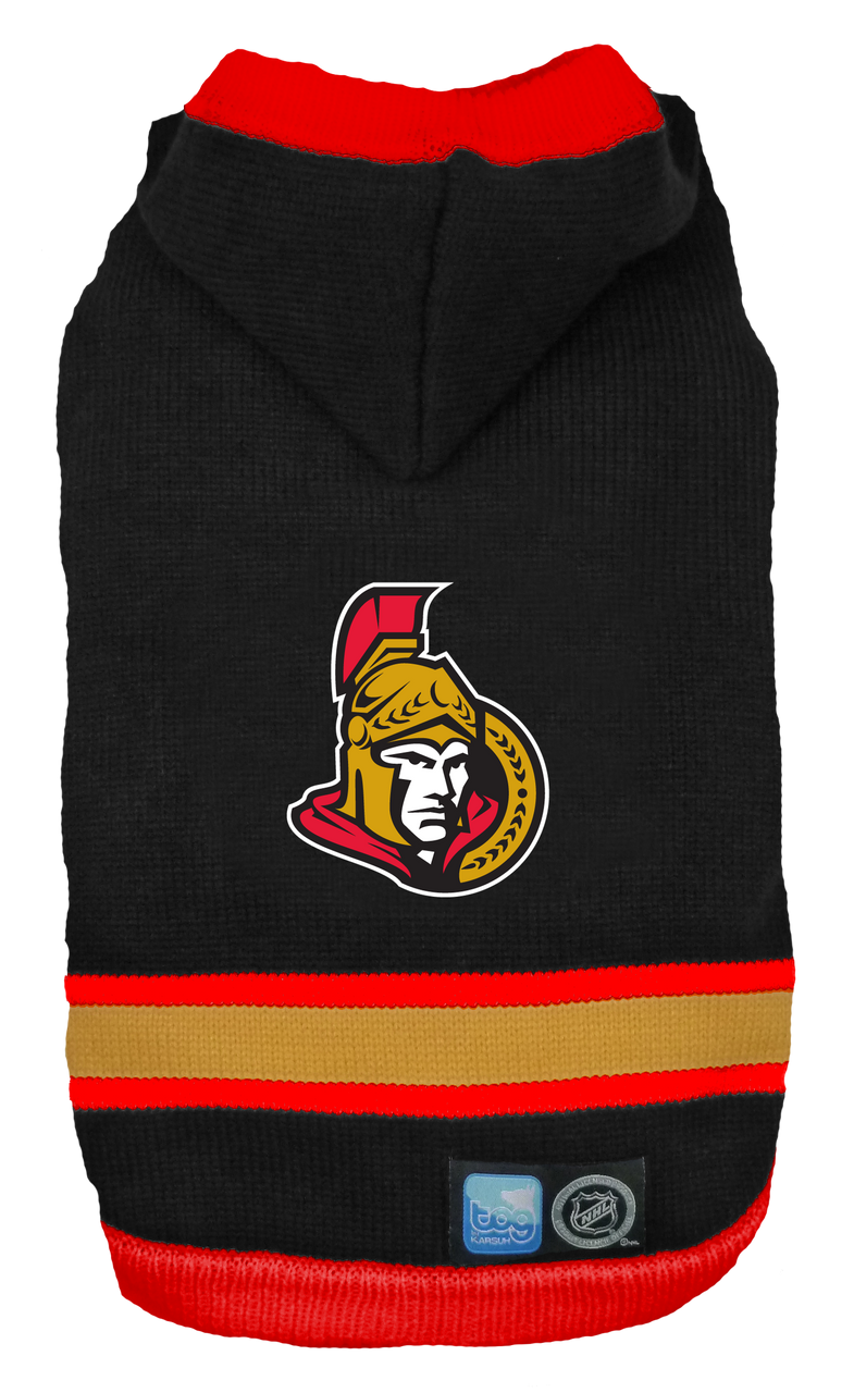 Ottawa Senators NHL Dog Sweater flat