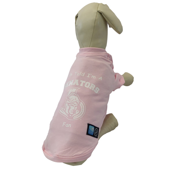 Ottawa Senators NHL Dog  Fan Shirt-Pink