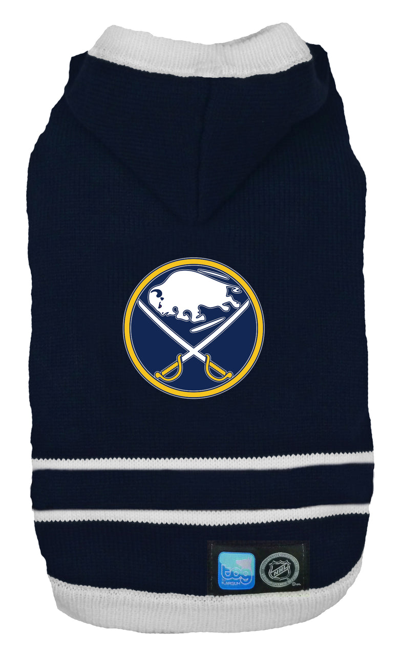 Buffalo Sabres NHL Dog Sweater flat front