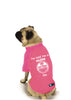 Edmonton Oilers NHL Dog Fan Shirt-Pink on dog